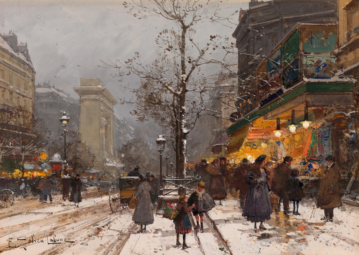 Boulevard Bonne  Nouvelle sous la neige