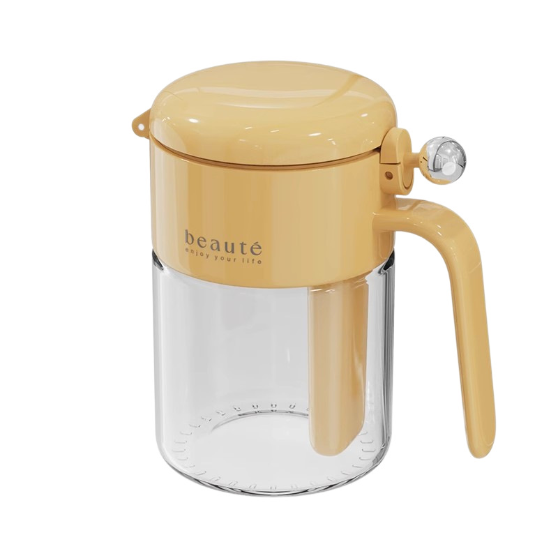 Spice jar with push lid, airtight sealed