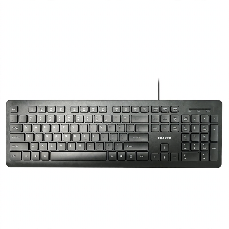 Kabelgebundene Leise-Tastatur für Büro und Spiele