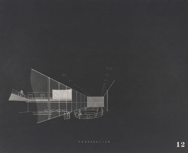 Hall with spiral ramp 1945 1948