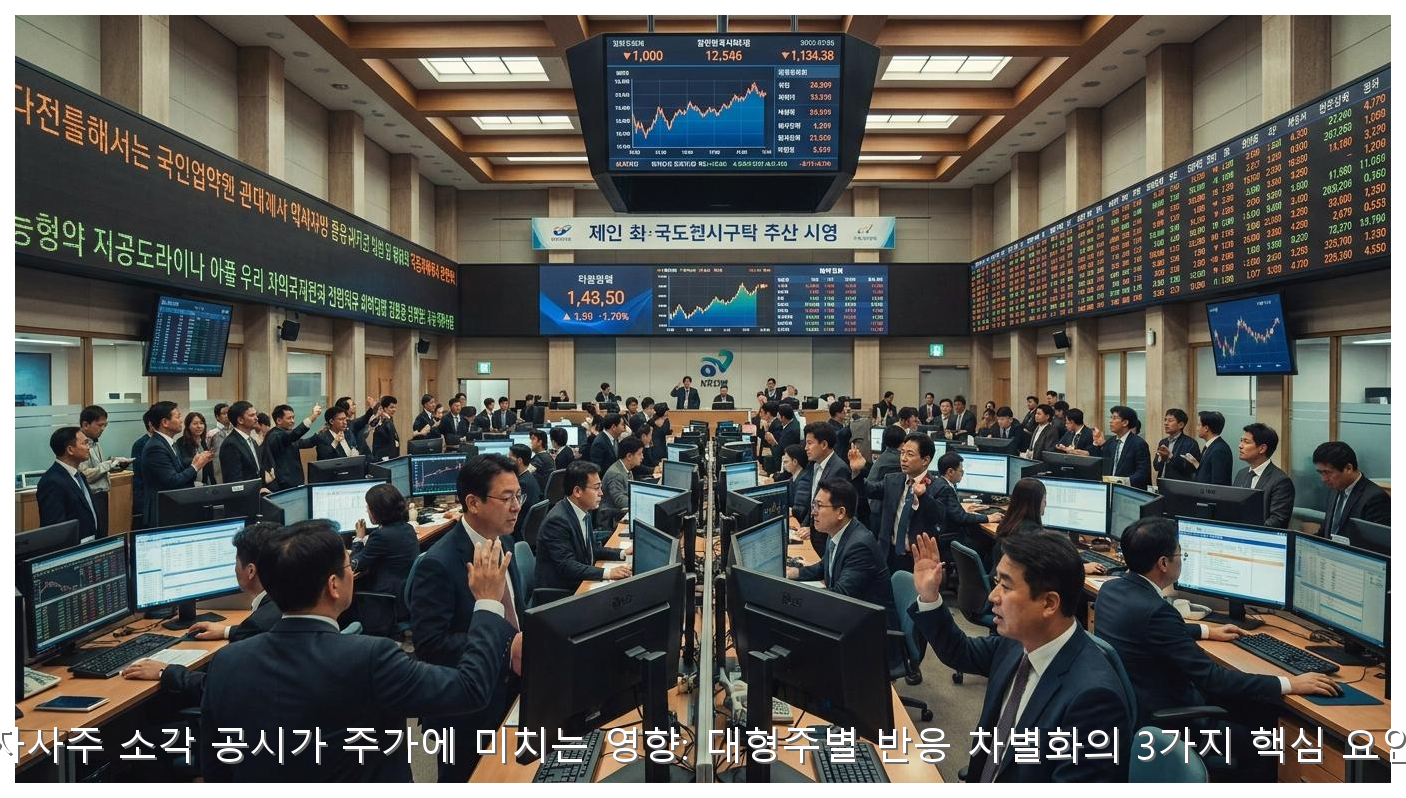 자사주 소각 공시가 주가에 미치는 영향: 대형주별 반응 차별화의 3가지 핵심 요인 핵심 안내 및 분석 인포그래픽 (7)