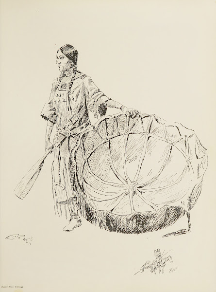 Squaw with Bullboat 1900