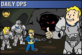 Fallout 76 Daily Ops public team bonus screen — team bonuses and unique rewards make Daily Ops worthwhile, but they are not efficient for raw XP per kill