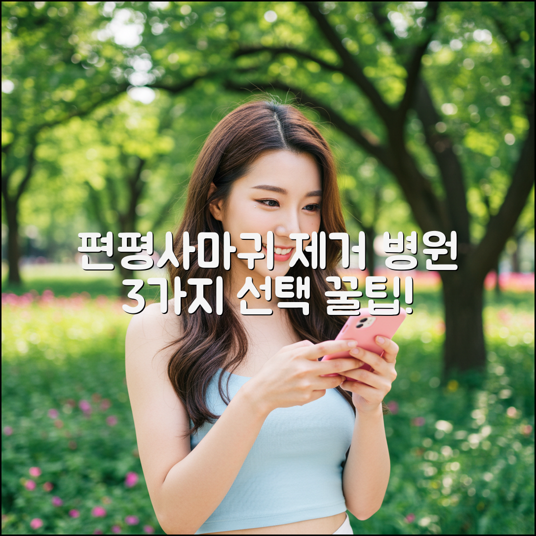 편평사마귀 제거 수술: 병원 3가지 선택 팁