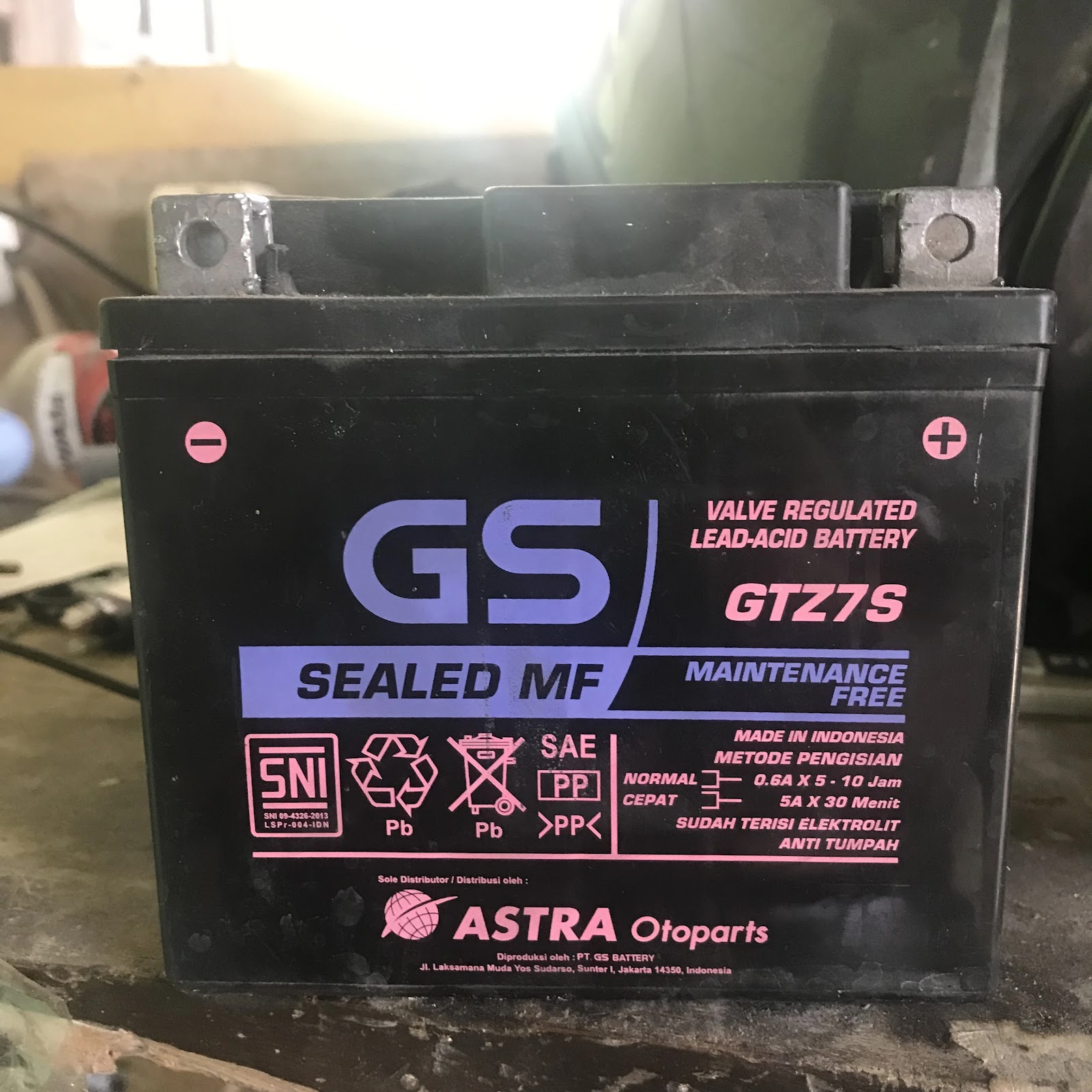 Aki Motor Bekas GS GTZ7S