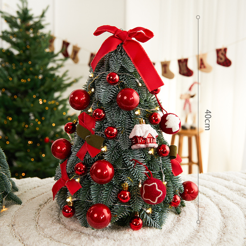 Artificial Christmas tree with LED lighting, 40-90 cm