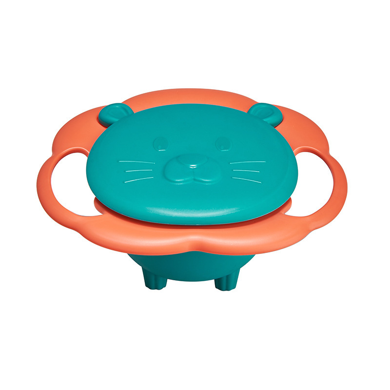Rotating Children's Bowl, 19 cm, PP, non-slip