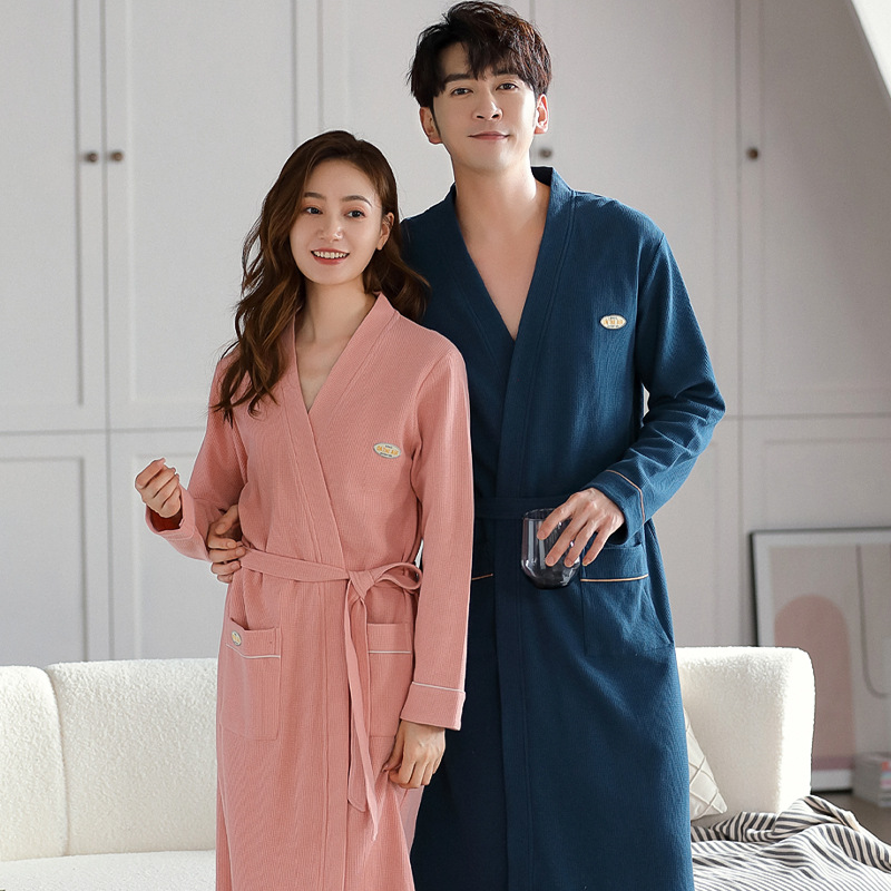 Coral fleece bathrobe for women