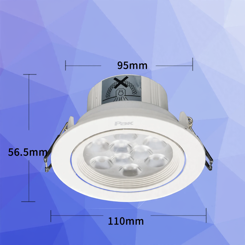 LED Recessed Light 3–12 W, Plastic