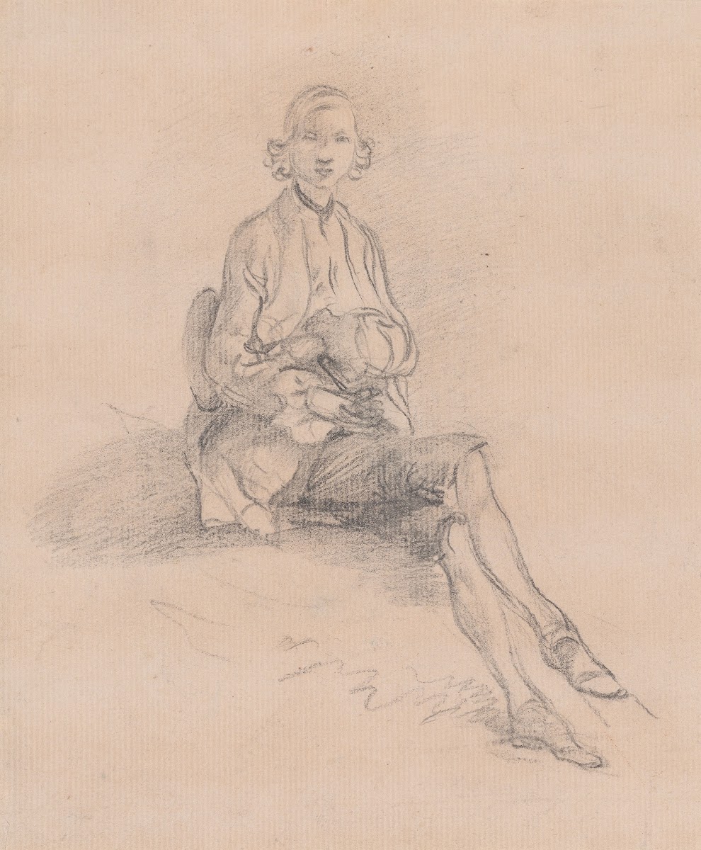 A Seated Youth ca 1748 1750