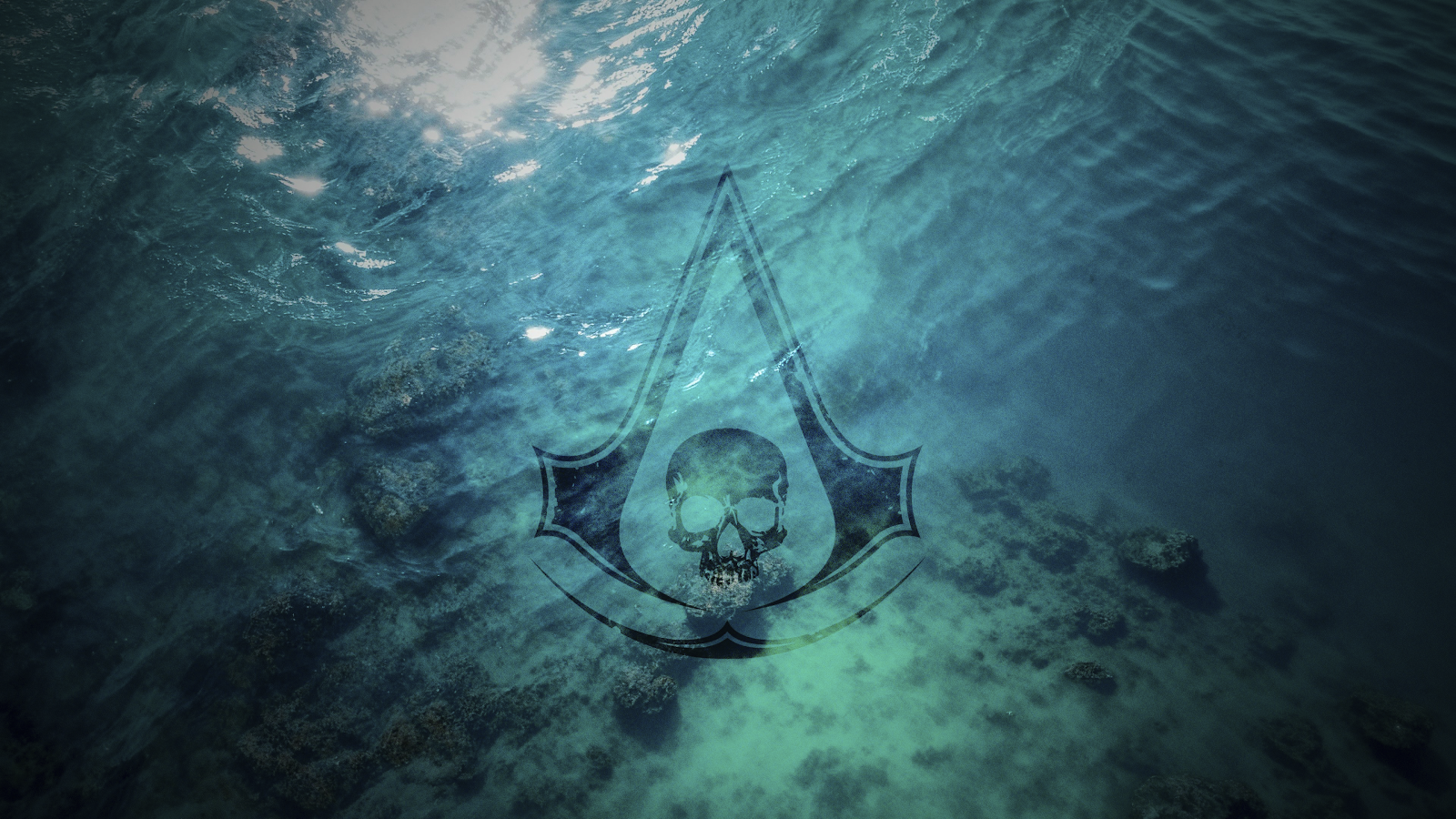 Assassin's Creed Black Flag Logo - Digital Graphic Overlay 4K Wallpaper (3840x2160)