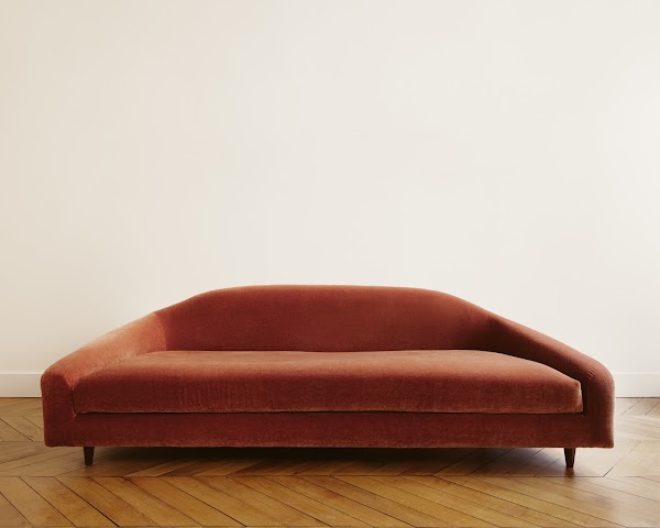 Velvet sofa