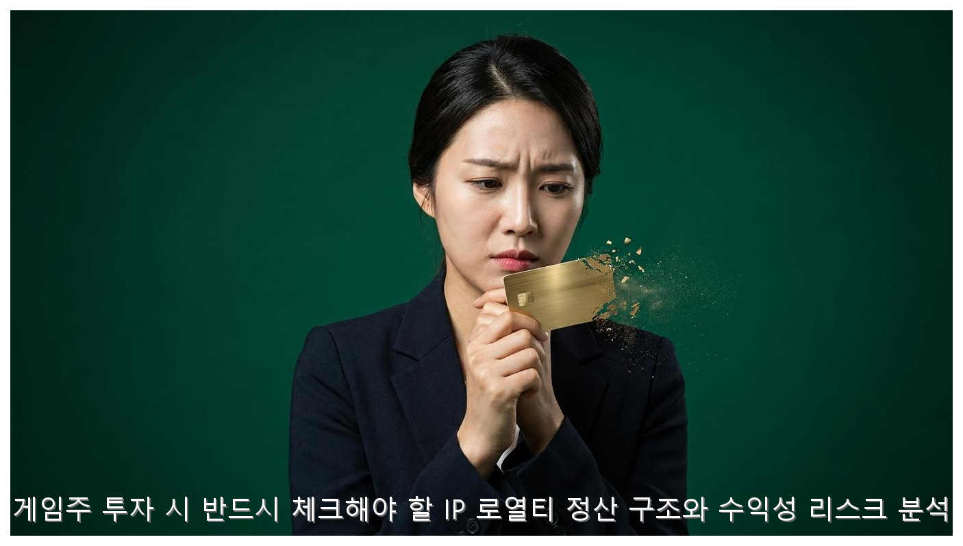 게임주 투자 시 반드시 체크해야 할 IP 로열티 정산 구조와 수익성 리스크 분석 핵심 안내 및 분석 인포그래픽 (3)