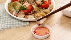 Lòng Heo Xào Cải Chua