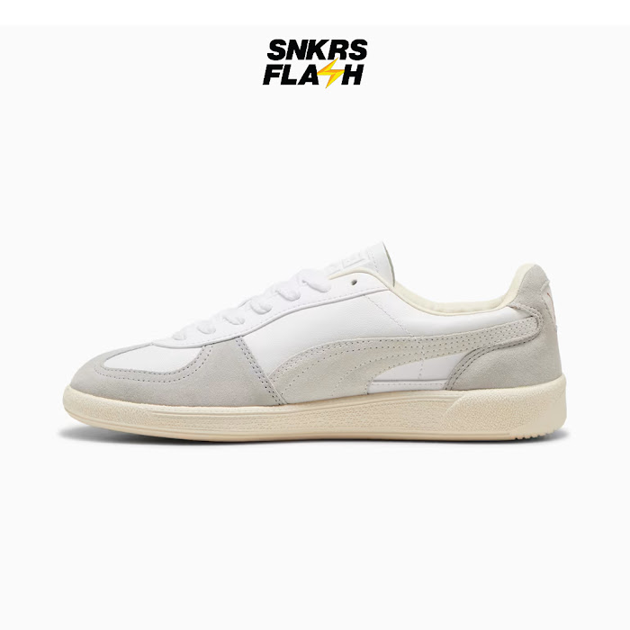 PUMA PALERMO LTH WHITE LIGHT GREY - Size 46
