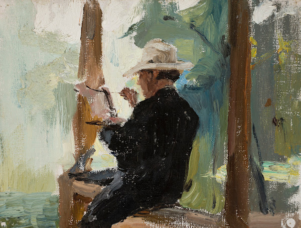 Singer Yershov while painting 1905