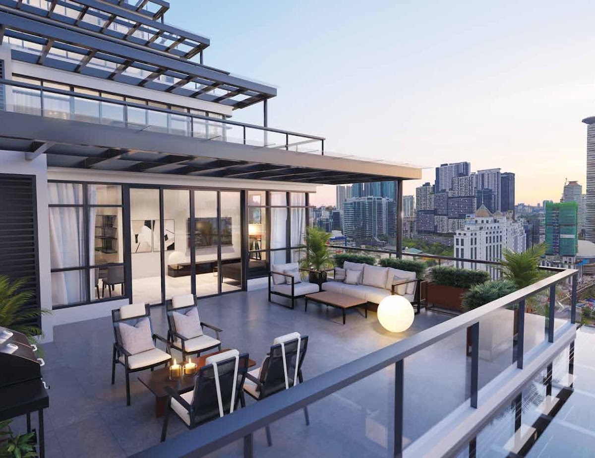 Khaya Residences — rooftop terrace lounge
