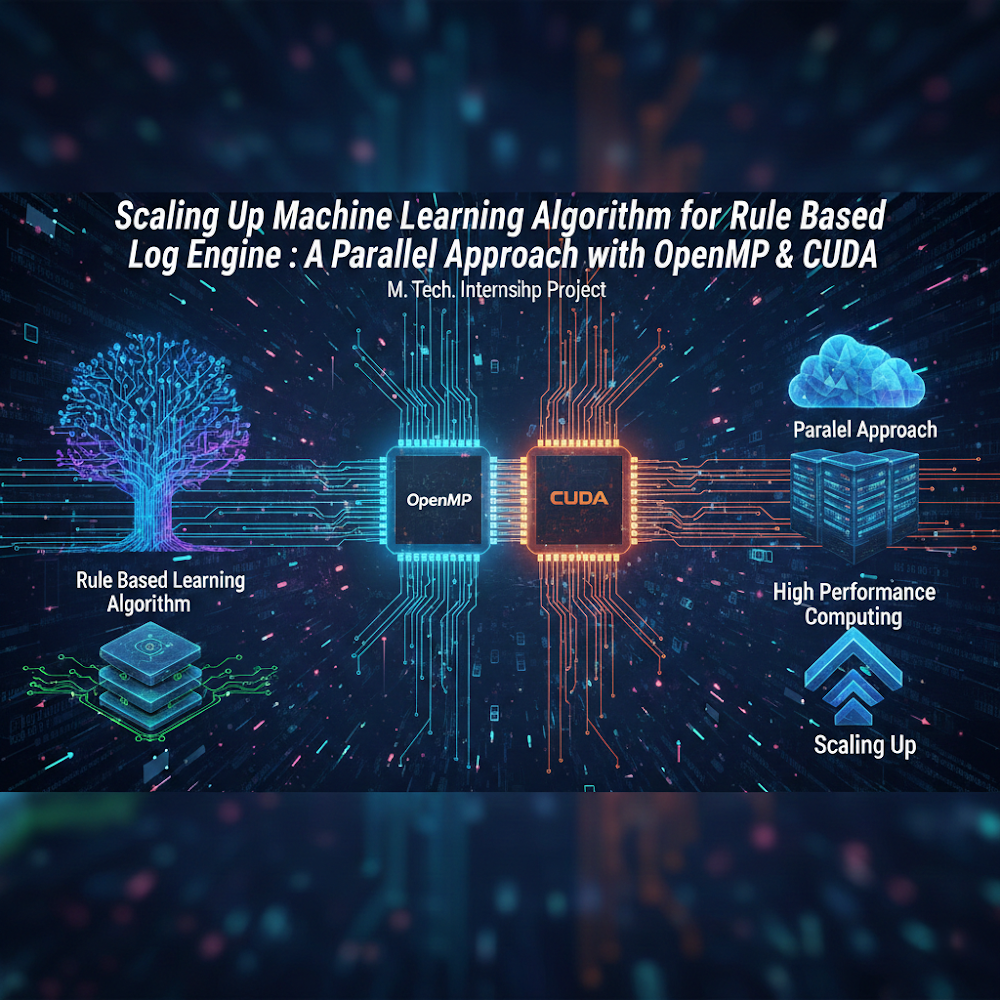 Scaling Up Machine Learning Algorithm for Rule Based Log Engine : A Parallel Approach with OpenMP & CUDA