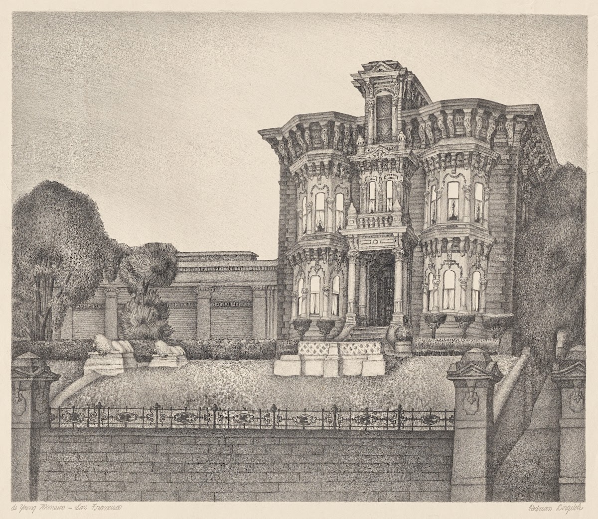 MH de Young Mansion San Francisco ca1936