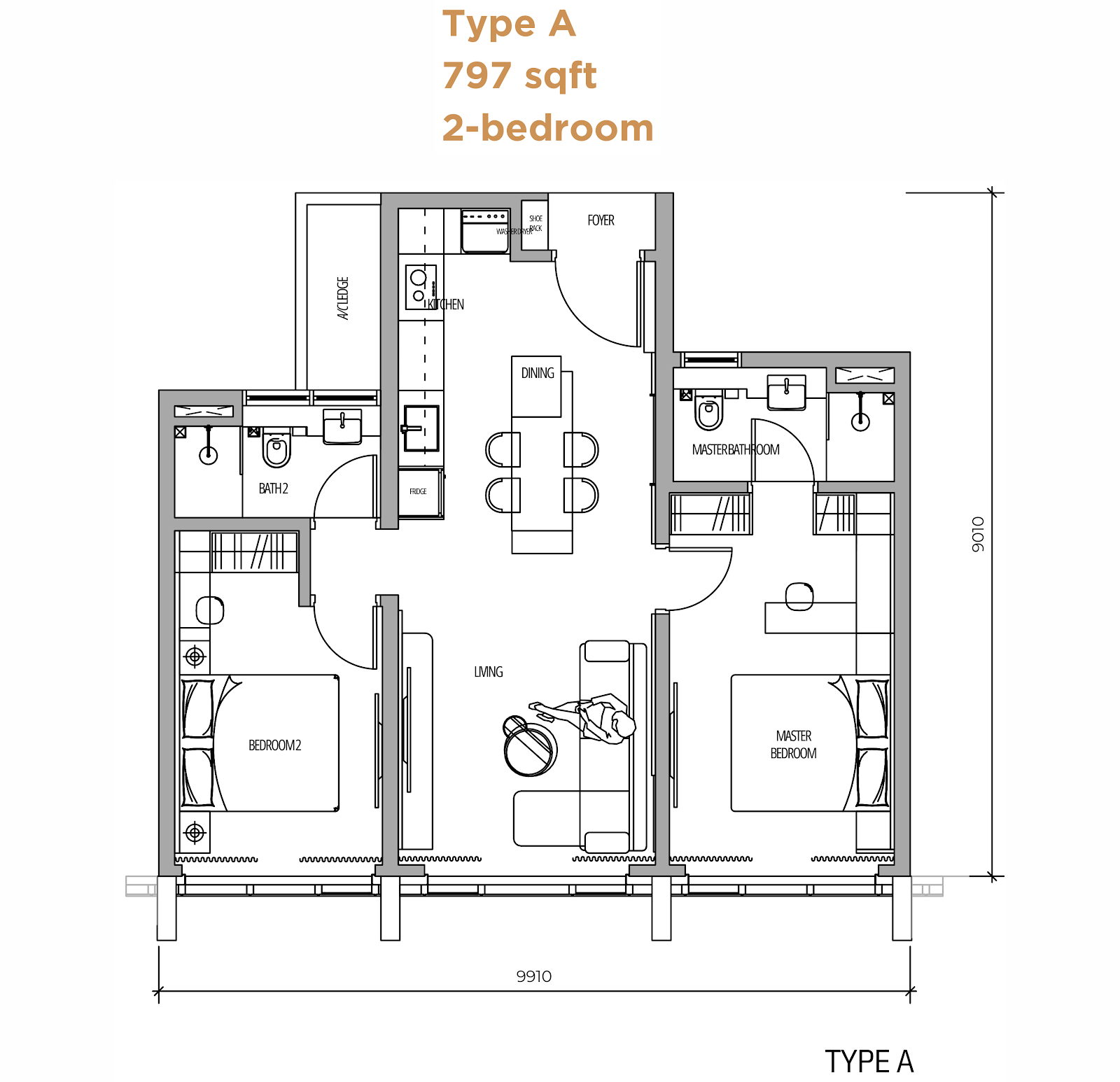 Arden Serviced Residence — 户型图