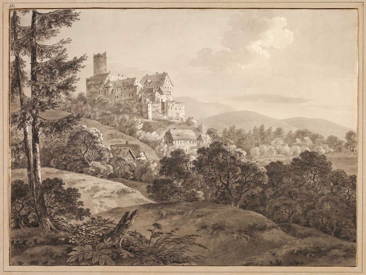 View of the Castle Gnandstein c 1795