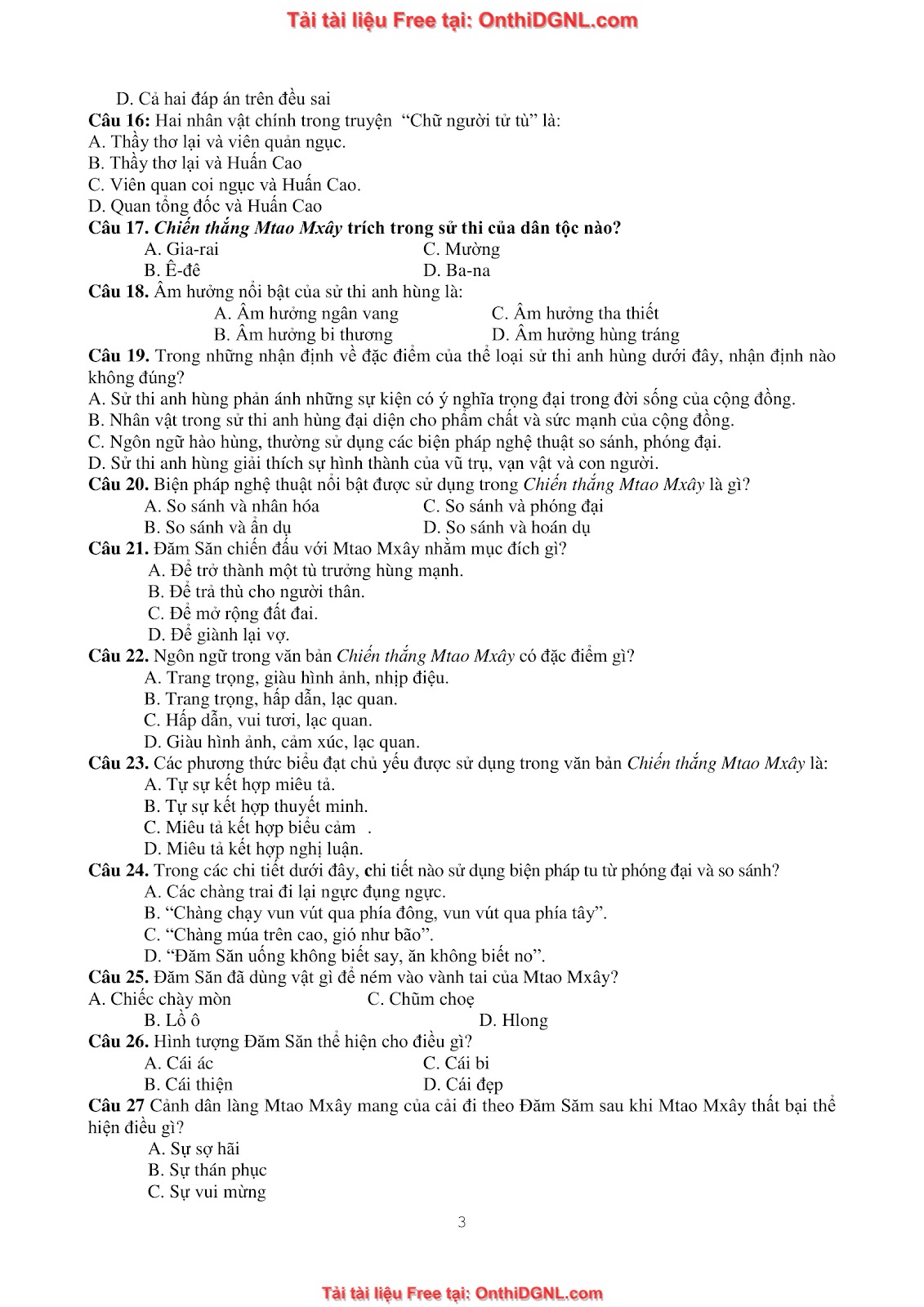 39 Đề ôn HSA - ĐỊnh tính