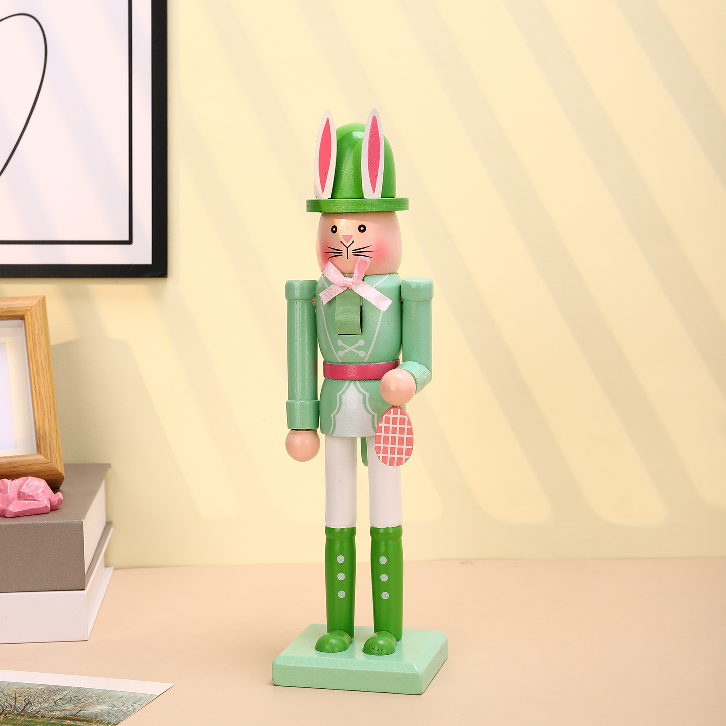 Decorative Easter Nutcracker Figure Made of Wood