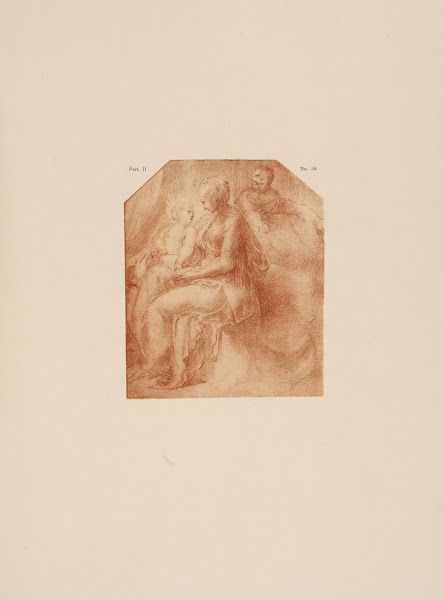 Andrea Schiavone  Drawing of Madonna and child 1900