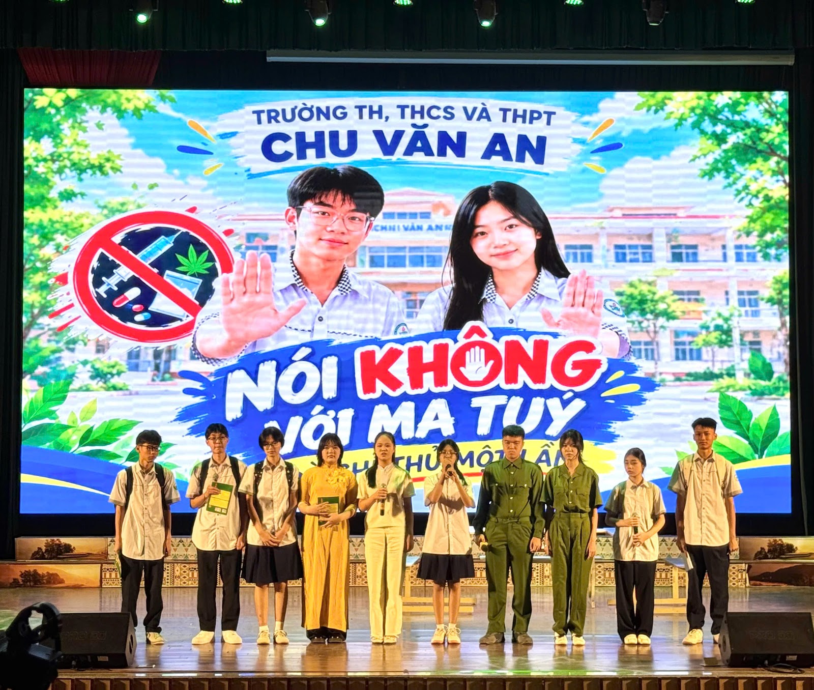 Thông điệp của đội thi Trường TH, THCS & THPT Chu Văn An gửi tới Hội thi