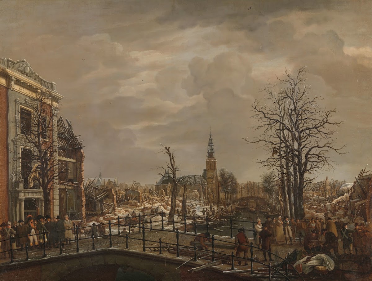The Rapenburg in Leiden 1807