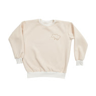 Sweatshirt women's Twins insulated with embroidery ecru M