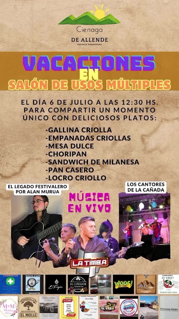 Vacaciones en el Salón de usos Multiples
