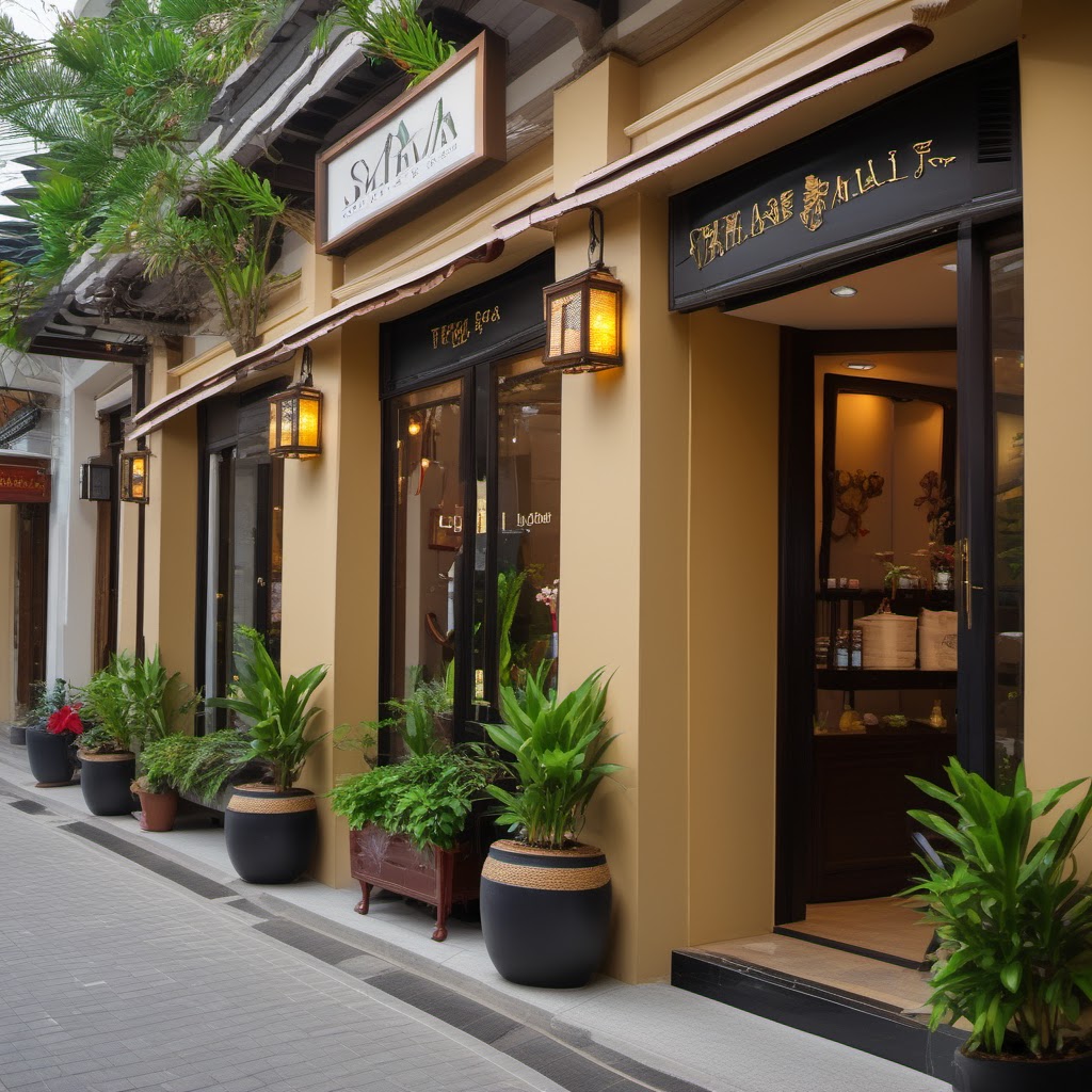Hình minh họa: Khung cảnh cửa hàng và quy trình kinh doanh
