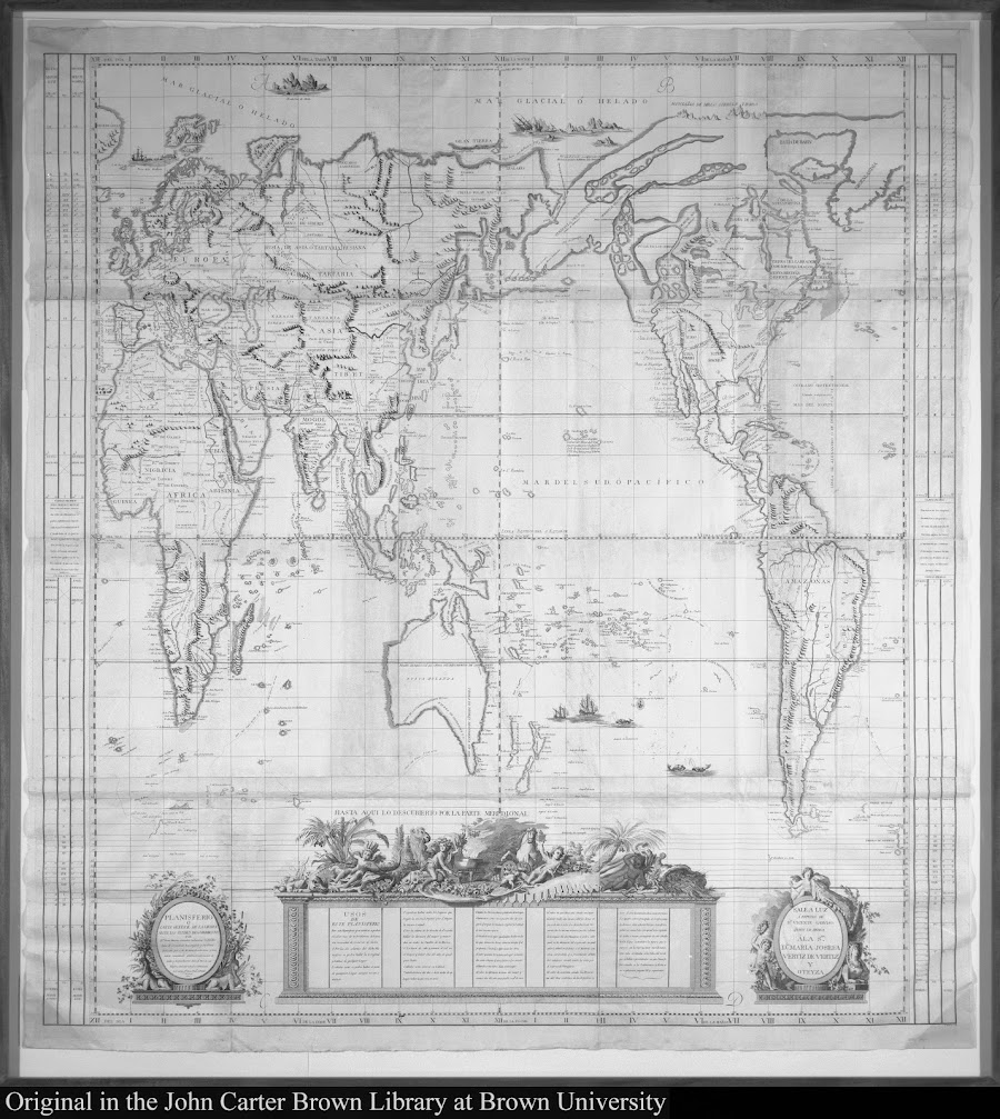 1800_Planisferio ó carta general de la tierra