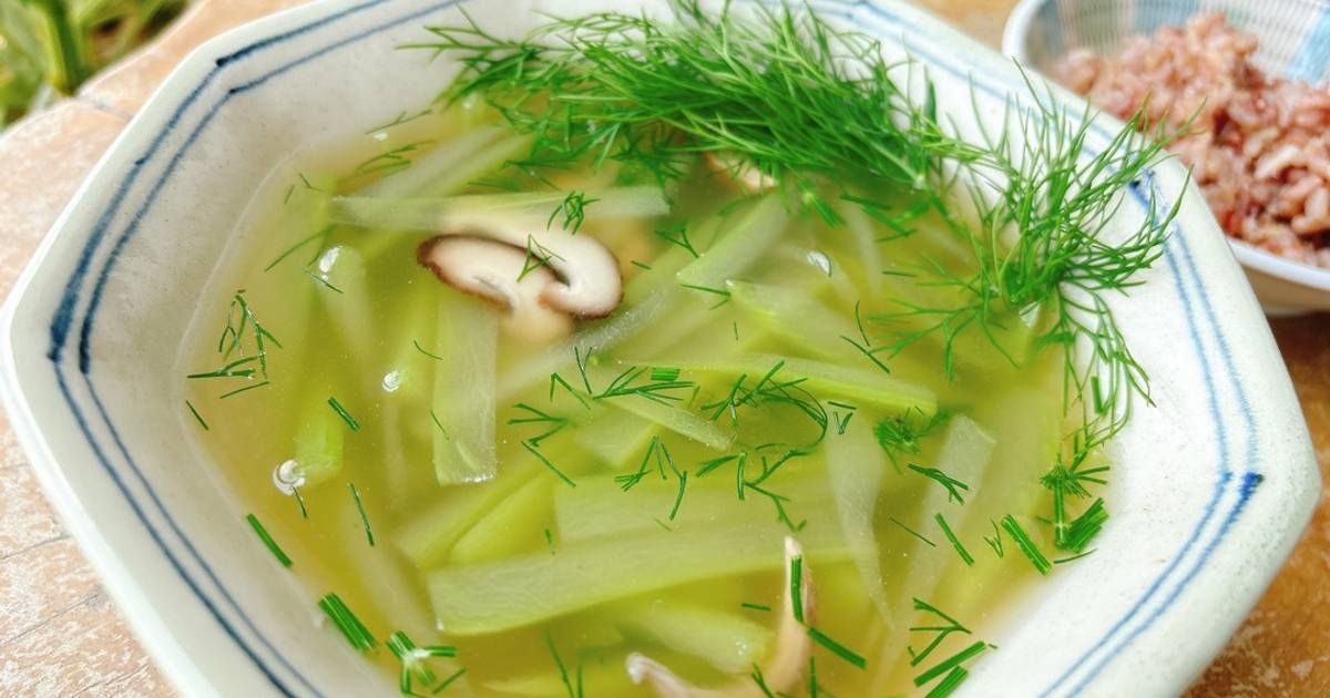 Canh bầu thì là