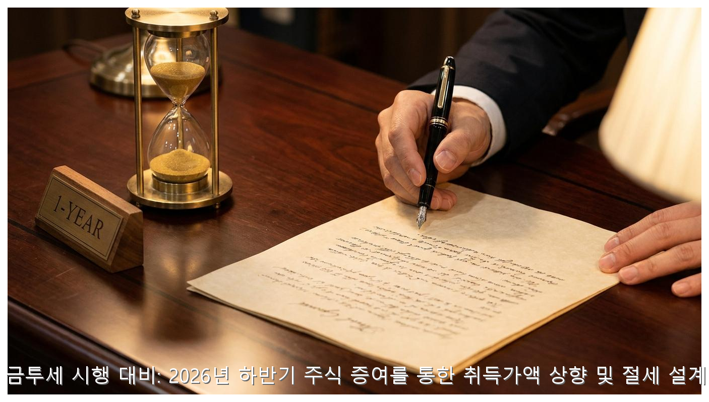 2027년 금투세 시행 대비: 2026년 하반기 주식 증여를 통한 취득가액 상향 및 절세 설계 가이드 핵심 안내 및 분석 인포그래픽 (6)