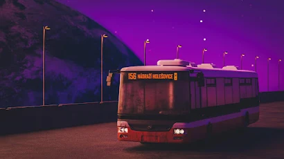 Bus Retro 4K Wallpaper Background