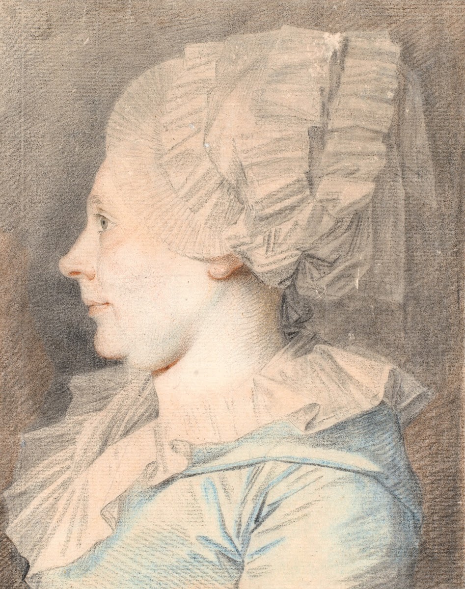 Portræt af Anne Cathrine Maaløe født Basse Profil mod venstre 1785