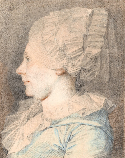 Portræt af Anne Cathrine Maaløe født Basse Profil mod venstre 1785