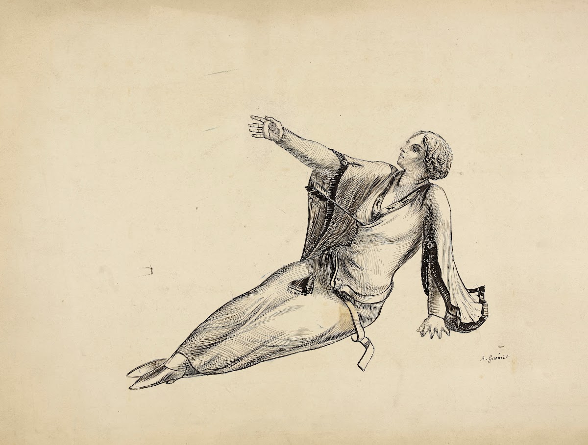 Etude pour le drame Bois ton sang 1910