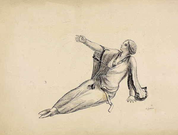 Etude pour le drame Bois ton sang 1910