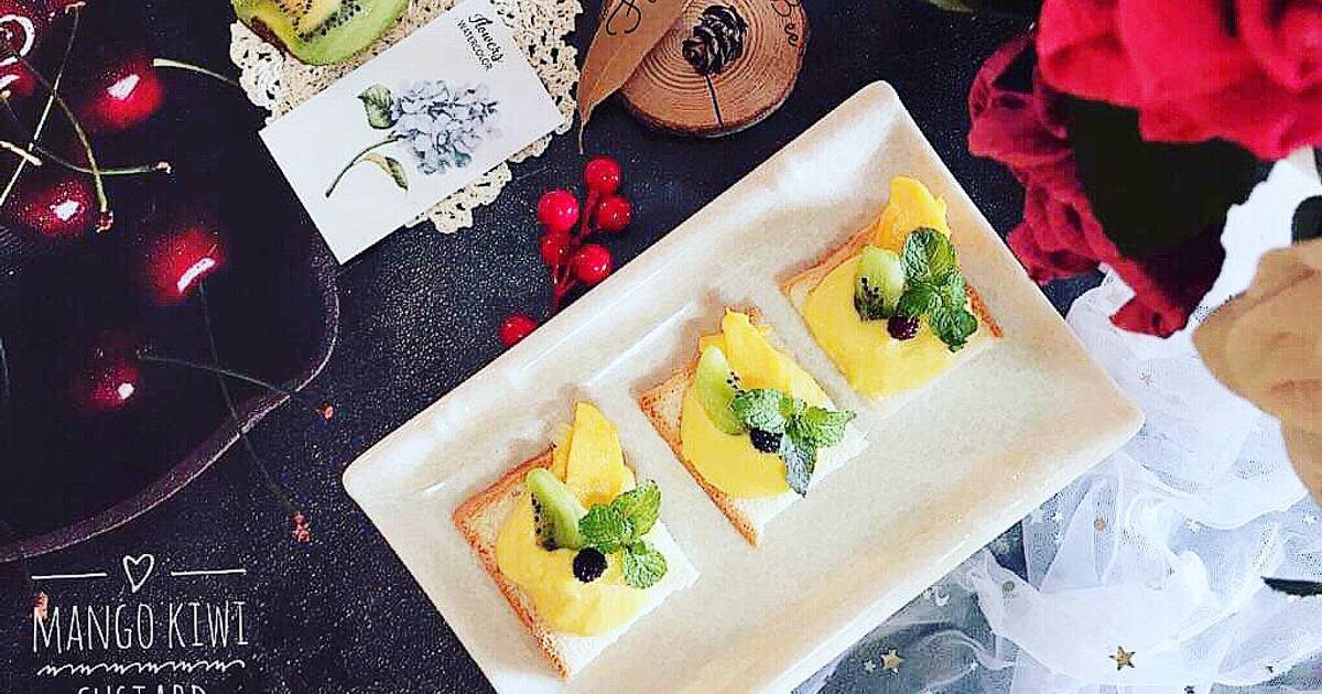 Ăn dặm-Mango Kiwi Custard