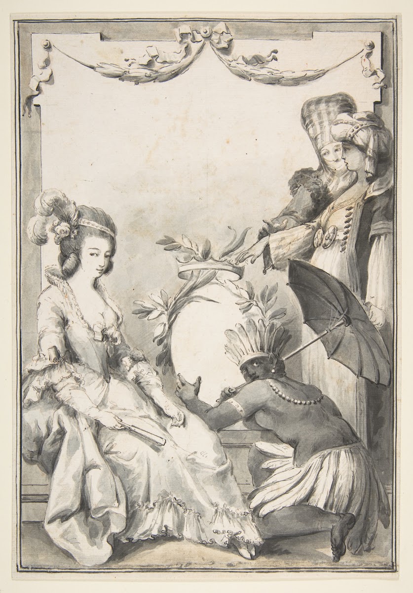 Allegorical Figures Of The Four Continents 1783