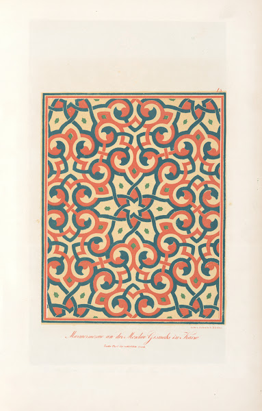 Marmormosaik an der Mosehee Gismahs zu Kairo 1842