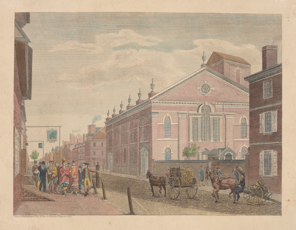 New Lutheran Church in Fourth Street Philadelphia 1800