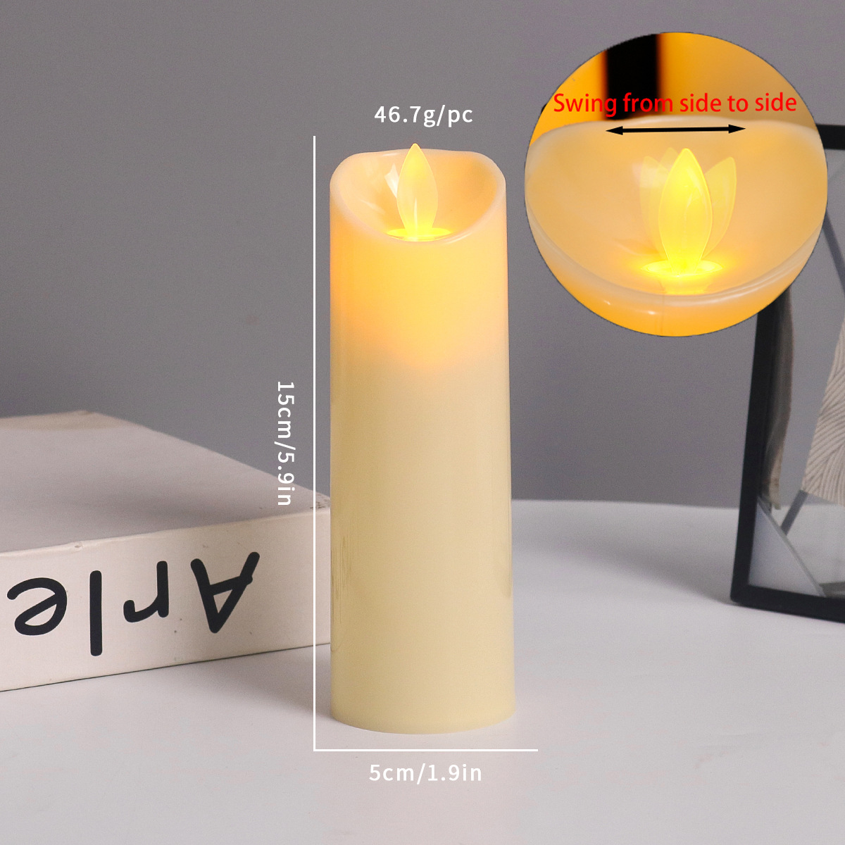 LED Real Wax Look Candles with Remote Control