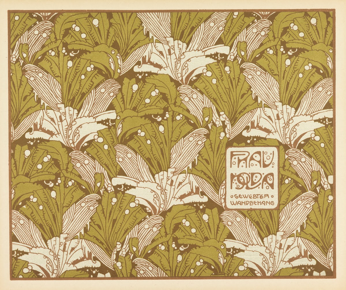 Frau Nolda Gewebter Wandbehang Madame Nolda Woven Wall Hanging 1901