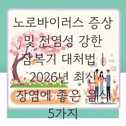 노로바이러스 증상 및 전염성 강한 잠복기 대처법과 장염에 좋은 음식 추천 대표 이미지