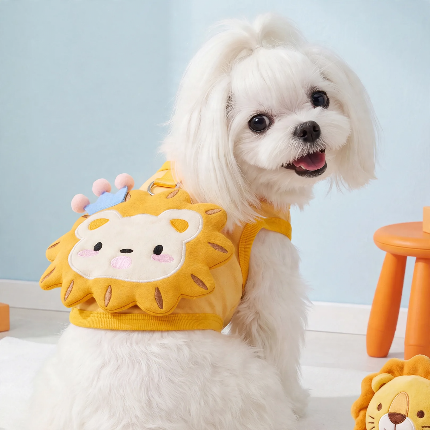 Thin pet tank top, cartoon style