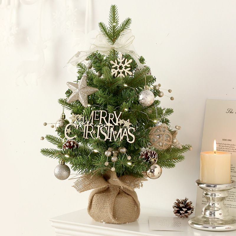 Mini Christmas Tree Set with Musical Box Base, 50 cm